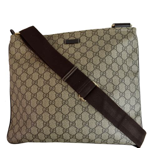 gucci 201446|GUCCI GG Supreme Canvas Messenger Shoulder Bag Beige .